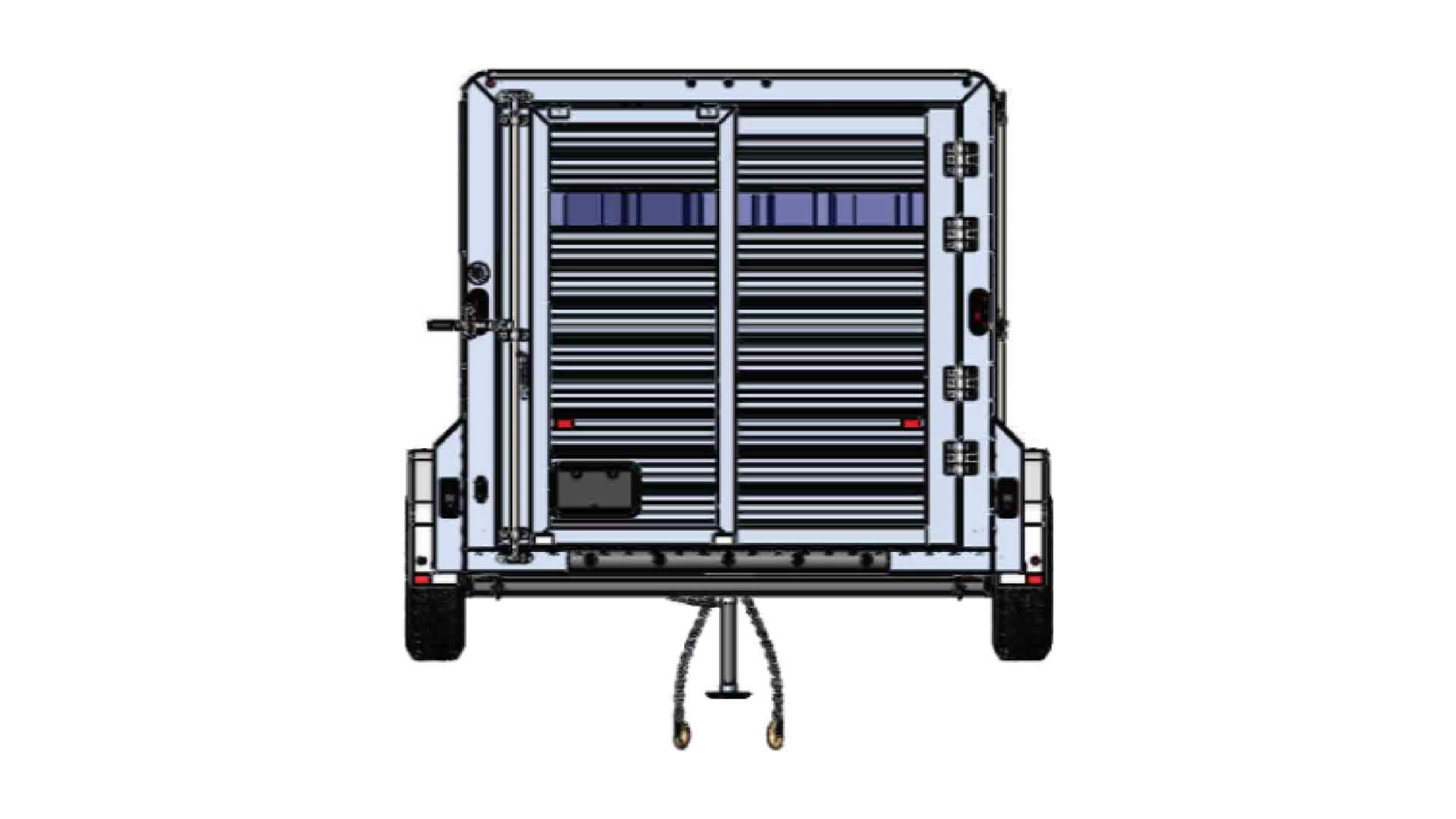 TURNPIKE LIVESTOCK TRAILER MAMMOTH ブリキ Frontier Trailers Livestock Bumper Pull Series - All-Aluminum Trailers